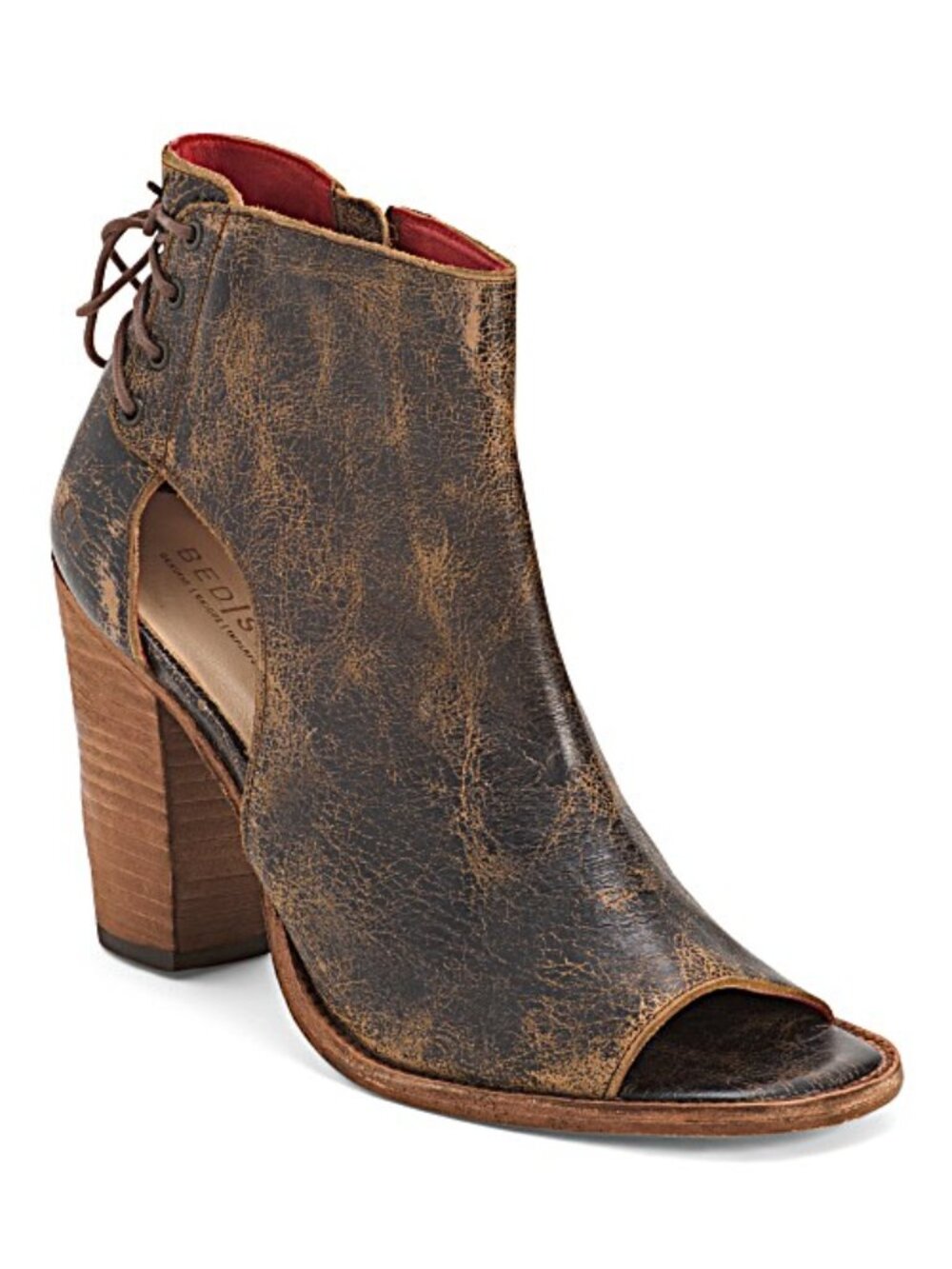 BED/STU Angelique Leather Heel Black Rustic